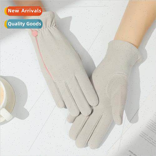 Gloves Ms. winter riding padded thickened warm Korean touch