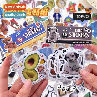 sticker pack American DIY retro stickers handboo original