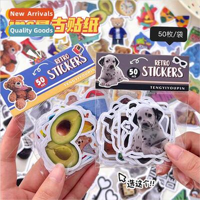50 original retro sticker pack American stickers DIY handboo