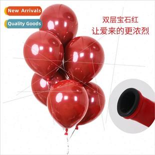 inch 2.2 Gemstone double balloon grams latex red