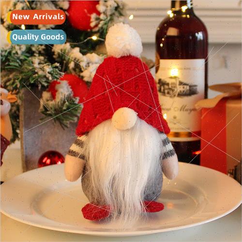 Knted Hairball Hat Doll 2023 Whe Bearded Old Man Faceless Do