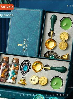 Vintage fire paint seal set creative gift diy Christmas high