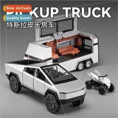Tesla pickup truck RV alloy toy car boys simulation children