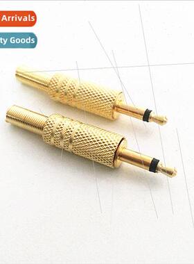 Gold-plated 3.5 headphone plugs Mono 3.5 plugs Audio small t