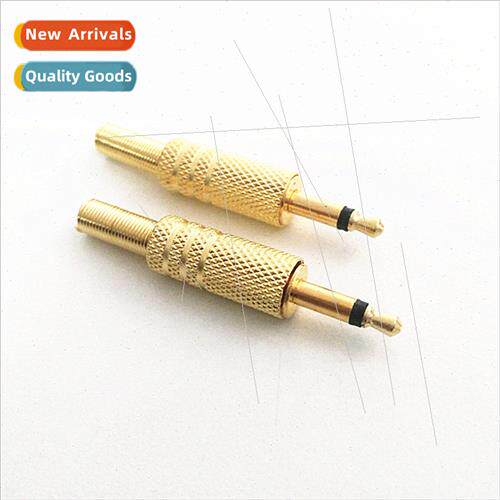 Gold-plated 3.5 headphone plugs Mono 3.5 plugs Audio small t