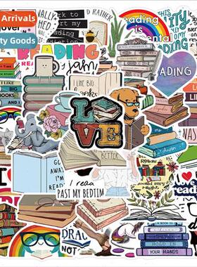 50 reading ReadingReading stickers luggage trolley case lapt