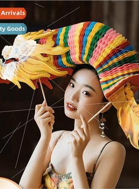 Wedding paper-cutting dragon dance photo props colorful drag