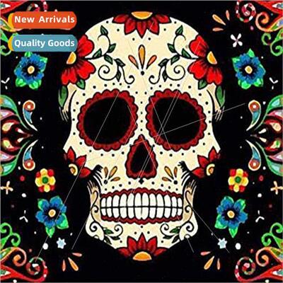 HEmbroidery New DIY Skull Full Embroidery mple Thread Cross
