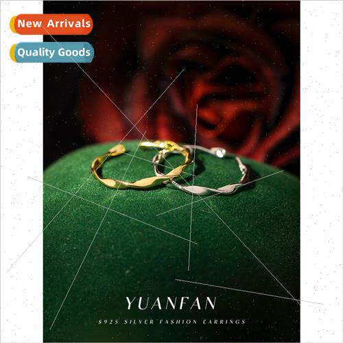 s925 silver simple cold wind ring female fall winter high co