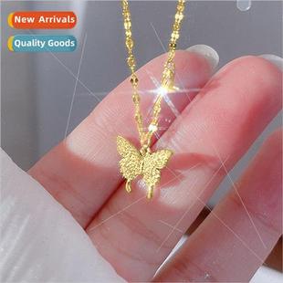 Necklace Women che mple New Butterfly 2022 Fashion Summer