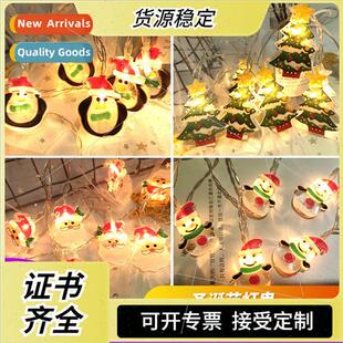 New led Christmas lights string santa holiday colorful light