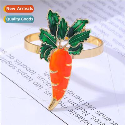 Western restaurant napkin clasp Easter carrot napkin ring na
