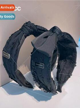 Korea new black elegant lace sexy hairpin out versatile lera