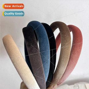 female Autumn top high out bands hair winter velvet Korea