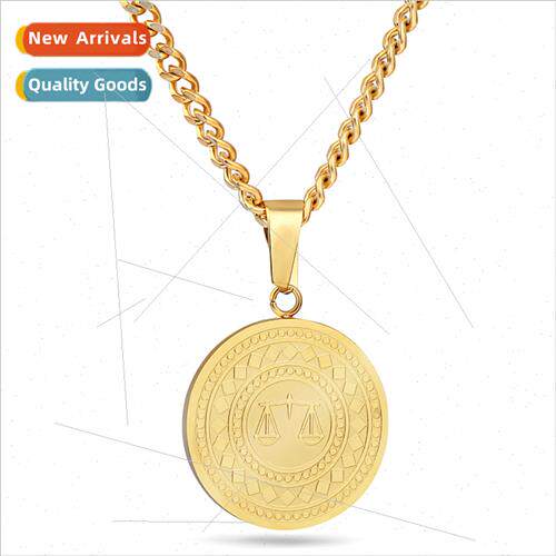 Hip Hop HapRap Gold Tanium Steel Pendant bra Hipster Necklac