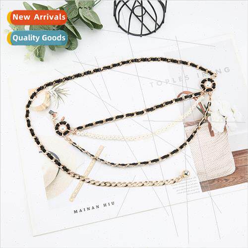 Metal waist chain female new tide skirt decorative su thin b
