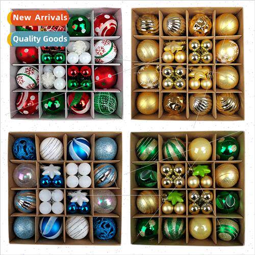 Christmas ball 3-6cm carton set 42pcs glossy ball shaped bal