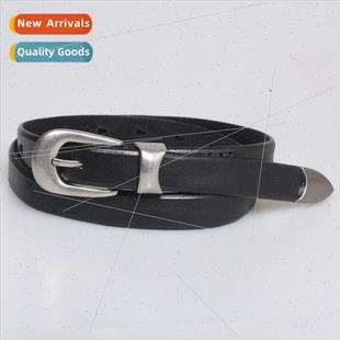 versatile men Belt silver decorative old buc women