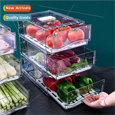 Kchen Refrigerator Storage Boxes Drawer Crisper Food Grade E
