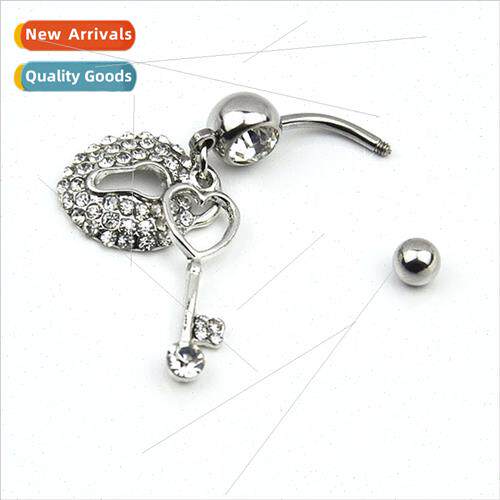 Fashion Piercing Belly Dance Jewellery Key Lock Combo Pendan