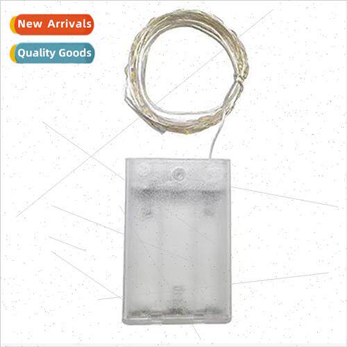 led light string 3AA battery box copper wire light button li