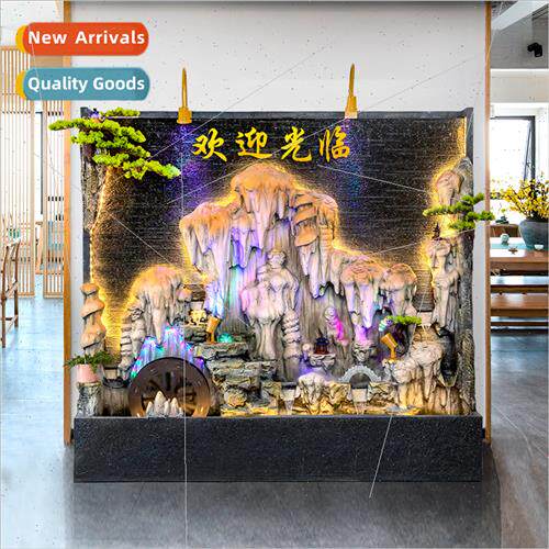 Water curtain wall rockery running water screen decoration o