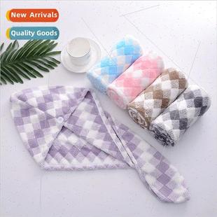 dry hair drying velvet abso quick folded household Coral cap