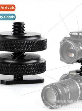 1/4-20 Long Bar Screw Camera Double Screw Hot Shoe Attachmen