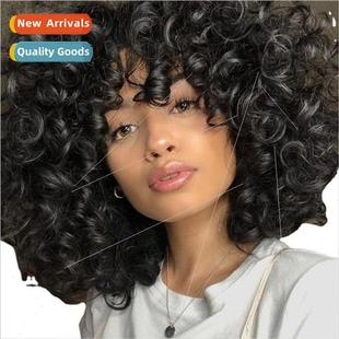 Wighair Europe wig female short curly hair African small cur