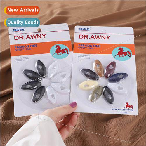 Plastic love shape colorful safety pins cover head pins scar