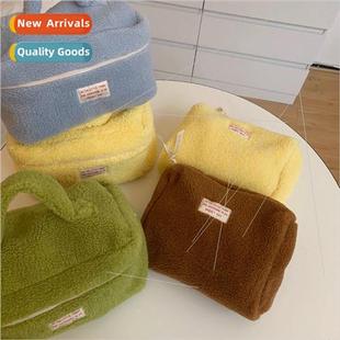 value twoPCS new high bag wool makeup large color lamb