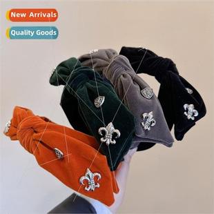 Hundred Heavy Industrial Velvet Hair Bow Baobab Ban Designer