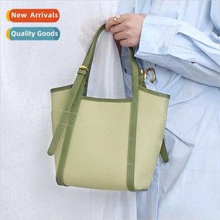 New che Tote Autumn Green Bag Winter Women 2023 Leather