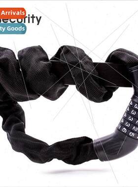 Bicycle lock anti-theft mountain bike lock chain bar chain l