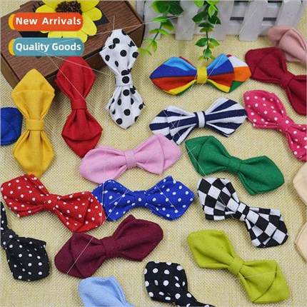 Korea Kids Pin Bow Tie Canvas Safety Pin Bow Tie Kids Bow Ti
