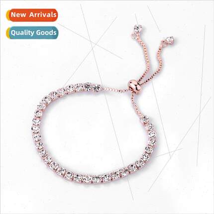 mple alloy diamond bracelet adjustable crystal push-pull bra
