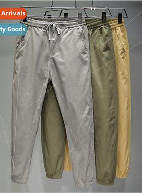 2022 Spring and Autumn new sports casual pants mens solid co