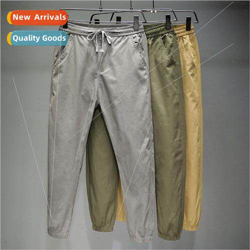 2022 Spring and Autumn new sports casual pants mens solid co