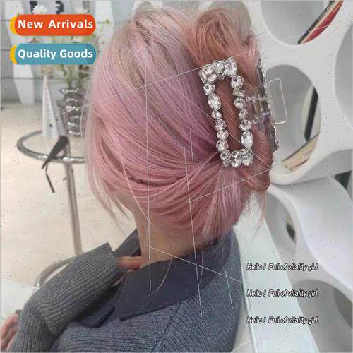 Flash to your heart Transparent rhinestone grab clip back he