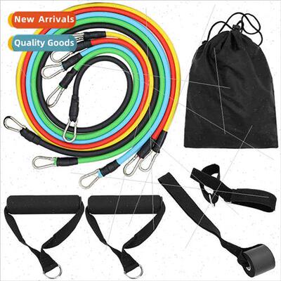 11pcs Rope Puller TPE Home Training Stch BRope 11pcs Fness R