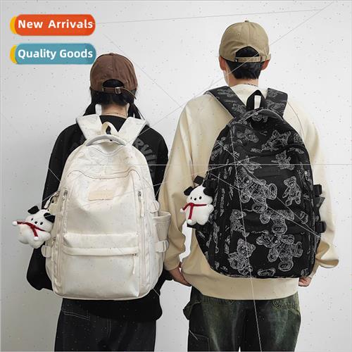 Reduced load spine protection middle schoolbag ins new bear