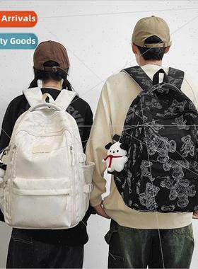 Reduced load spine protection middle schoolbag ins new bear