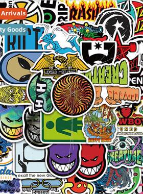 50 pieces of Brand  cartoon graffiti stickers guitar skatebo