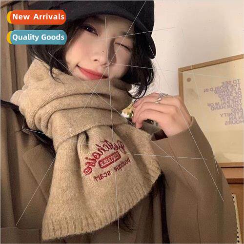 Faux cashmere scarf girls winter 2022 new Korean  of the sol