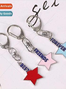 friends multiple keychain star English alloy oil drop pendan