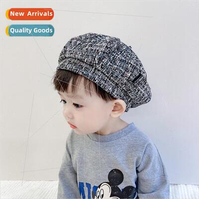 Children beret fall winter parent-child ward cap reverse bhi