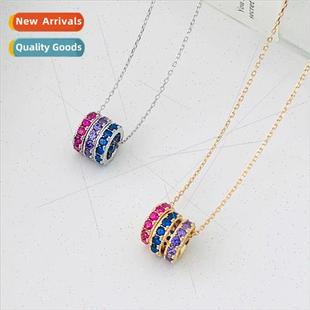 rings three geometric necklace collarbone S925 female silver