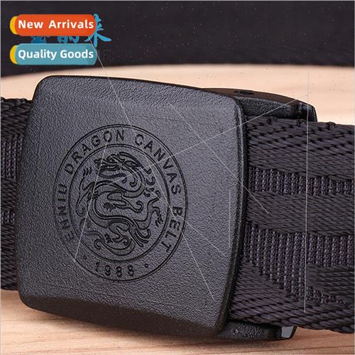 new nylon jacquard dragon canvas belt men belt over secury y