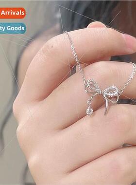 Bow tie necklace niche girl heart fresh ins student collarbo