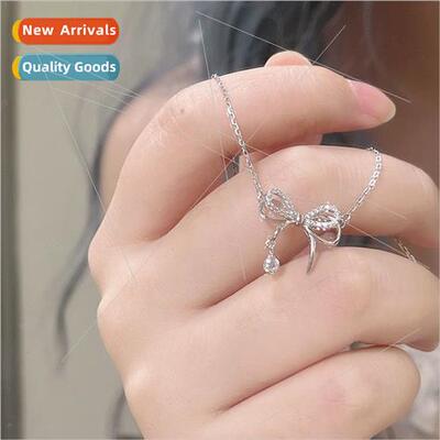 Bow tie necklace niche girl heart fresh ins student collarbo